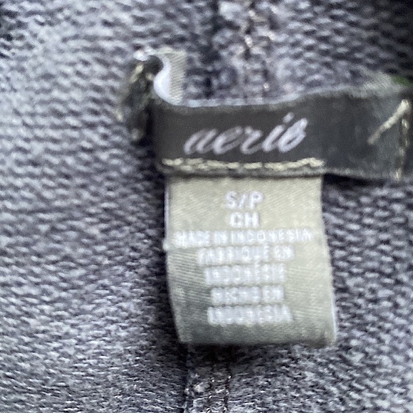 Aerie Pull-On Shorts with Pockets Tie Waistband Purple Grayish Color - Picture 5 of 5